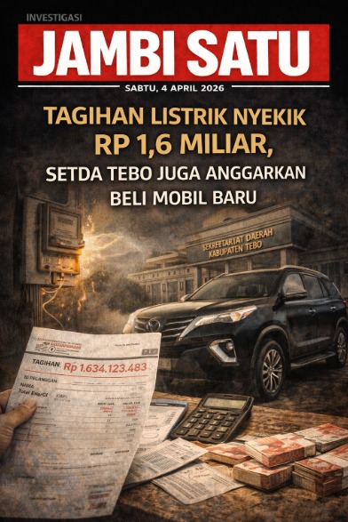 Tagihan Listrik Nyekik Rp 1,6 Miliar, Setda Tebo Masih Sempat Beli Mobil Baru Ratusan Juta
