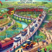 Ilustrasi Jambi Satuv, Infrastruktur Sumatera, Ekonomi Jambi, Pembangunan Jalan Tol, Tol Jambi Riau, Trans Sumatera Toll Road, Konektivitas Jambi Riau